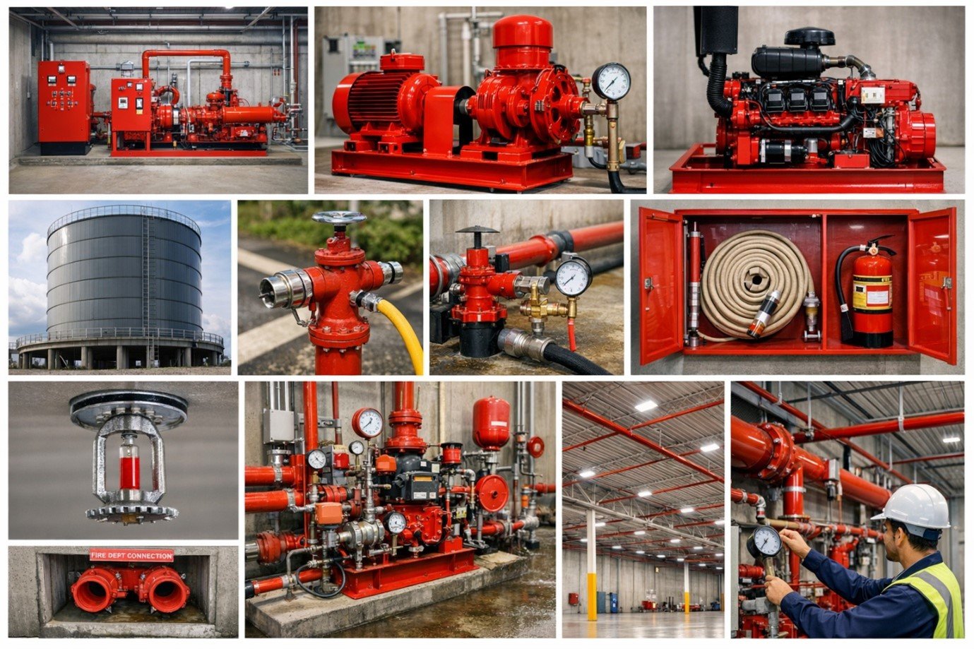 Fire Sprinkler and Hydrant System